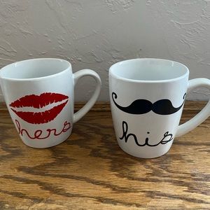 American Atelier his and her coffee mugs